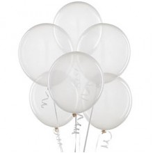 Balloons latex clear x10